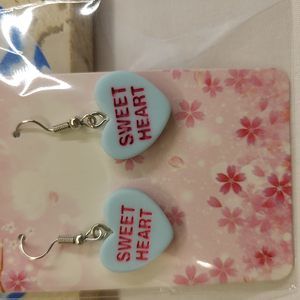 VALENTINES DAY CANDY SWEET HEART EARRINGS